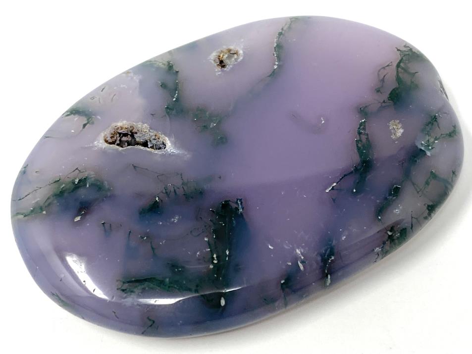 Purple Moss Agate Crystal Pebble 6.2cm