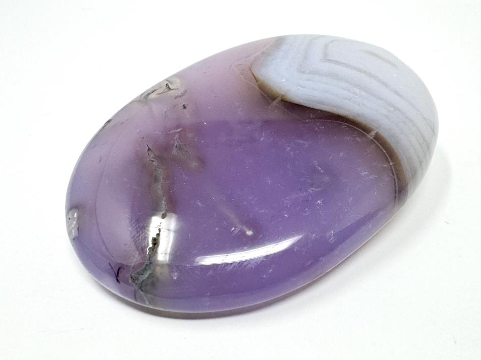 Purple Moss Agate Crystal Pebble 6.2cm