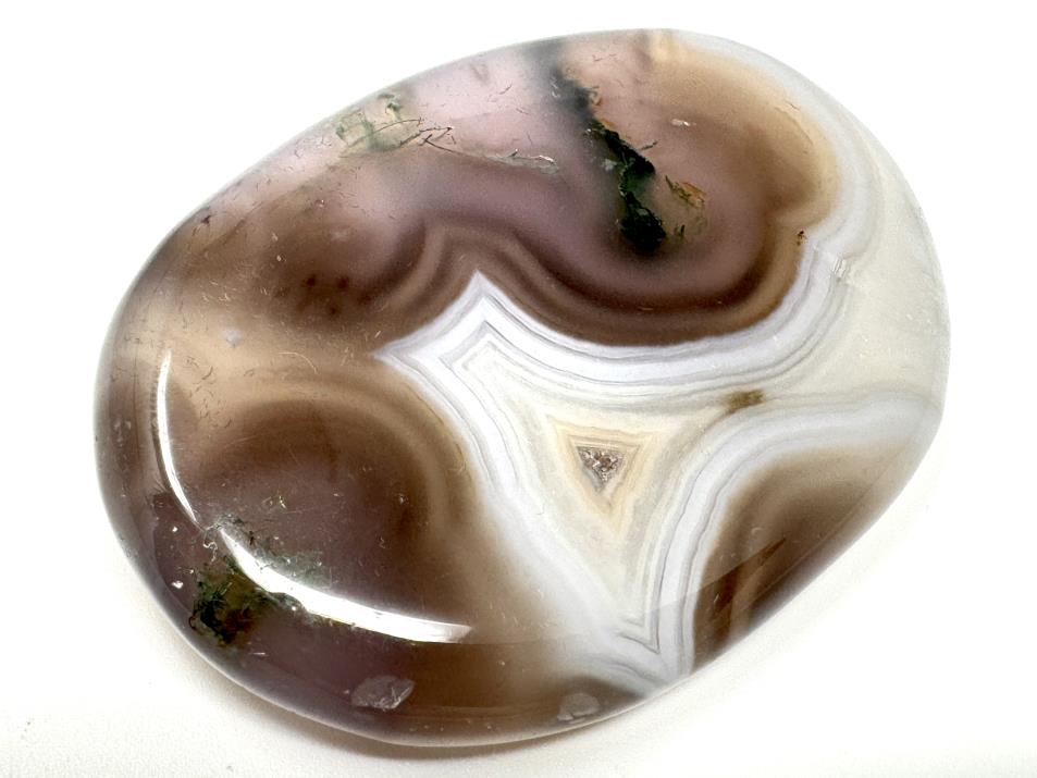 Purple Moss Agate Crystal Pebble 6.2cm