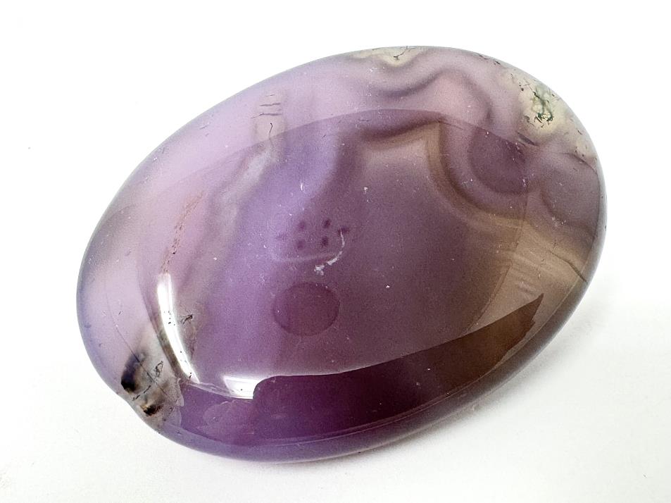 Purple Moss Agate Crystal Pebble 6.1cm