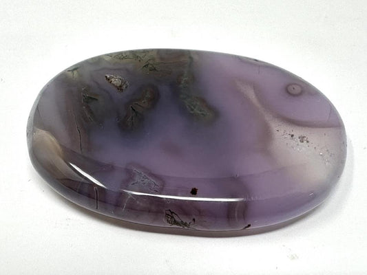 Purple Moss Agate Crystal Pebble 5.8cm