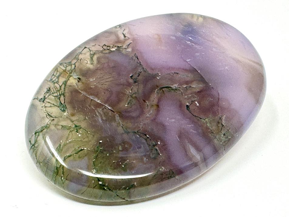 Purple Moss Agate Crystal Pebble 6cm