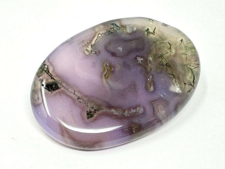 Purple Moss Agate Crystal Pebble 6cm