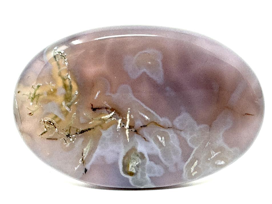 Purple Moss Agate Crystal Pebble 6cm