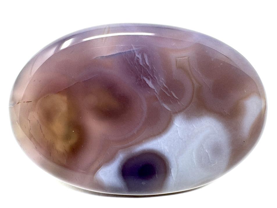 Purple Moss Agate Crystal Pebble 6cm