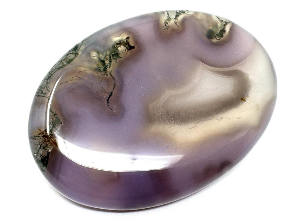 Purple Moss Agate Crystal Pebble 5.7cm