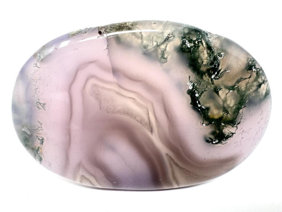 Purple Moss Agate Crystal Pebble 6.4cm