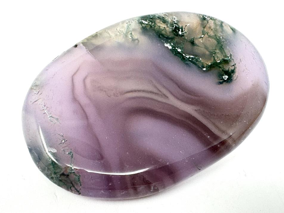 Purple Moss Agate Crystal Pebble 6.4cm