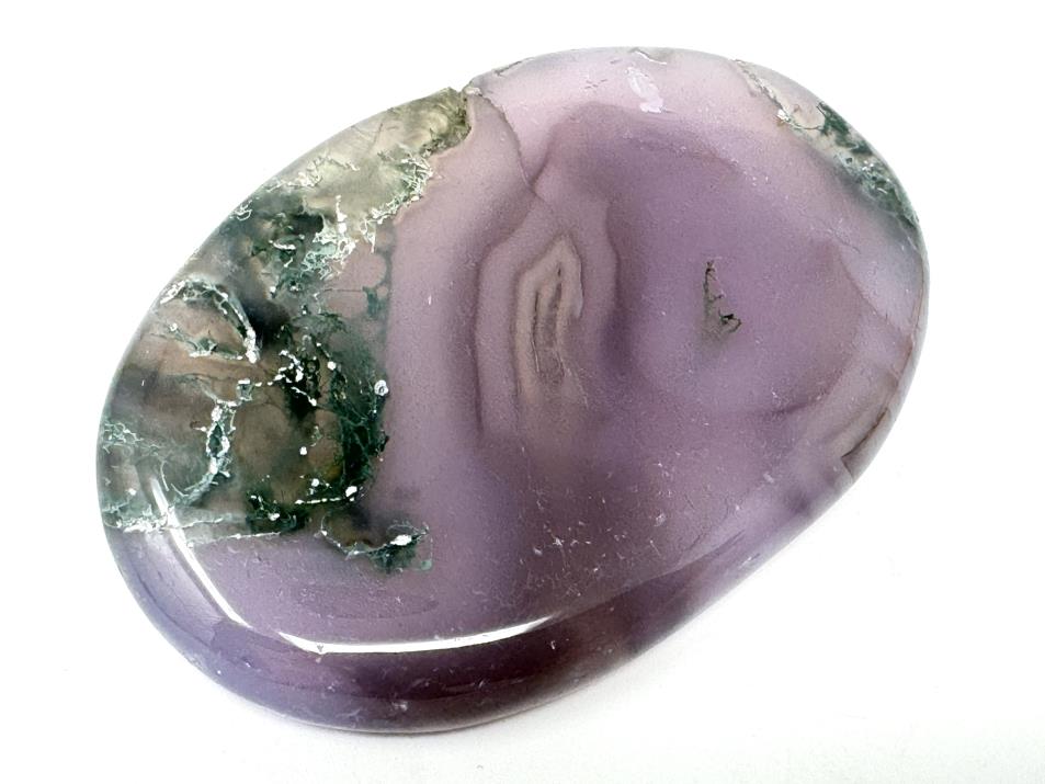 Purple Moss Agate Crystal Pebble 6.4cm