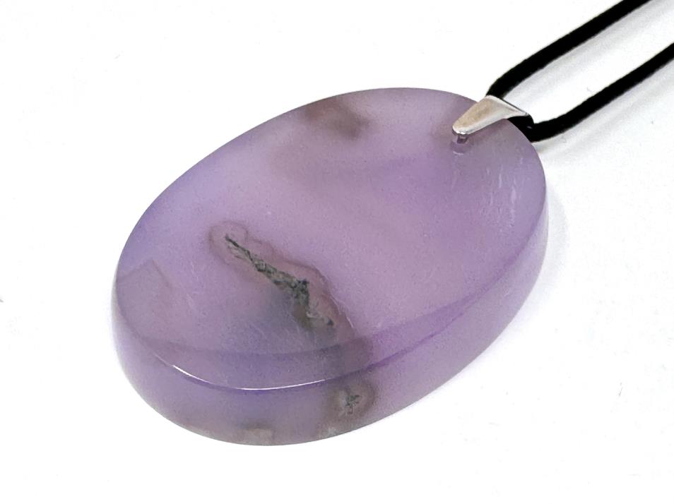 Purple Moss Agate Pendant Oval 4.8cm