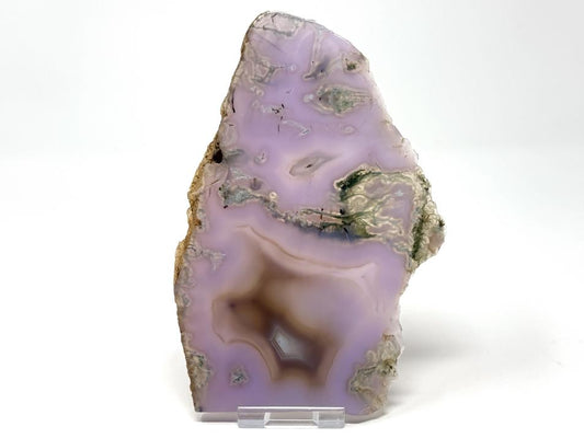 Druzy Purple Moss Agate Crystal Slice Large 17cm