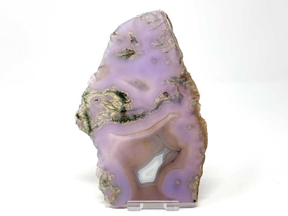 Druzy Purple Moss Agate Crystal Slice Large 17cm