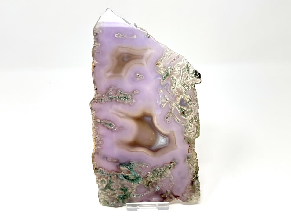 Druzy Purple Moss Agate Crystal Slice Large 19cm