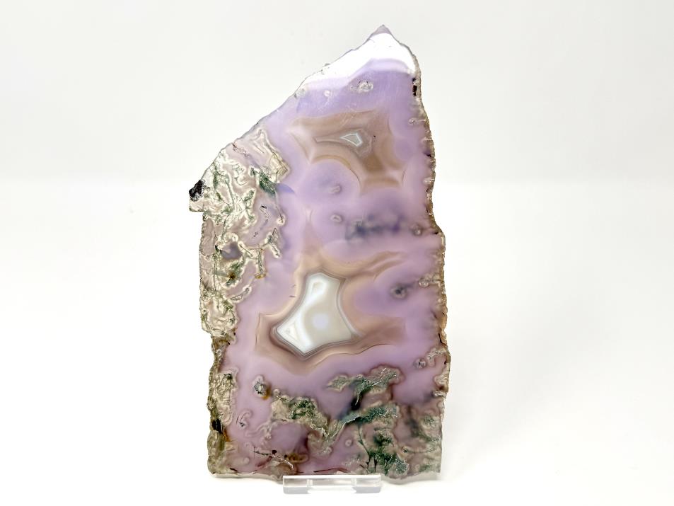 Druzy Purple Moss Agate Crystal Slice Large 19cm