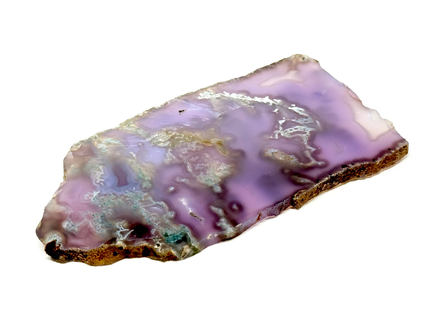 Purple Moss Agate Crystal Slice Large 17cm