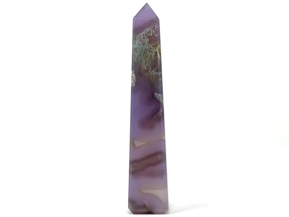 Purple Moss Agate Crystal Tower 12.4cm