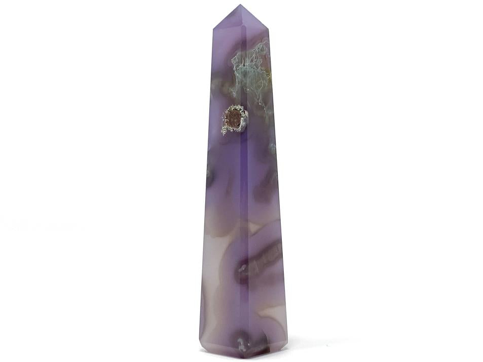 Purple Moss Agate Crystal Tower 12.4cm