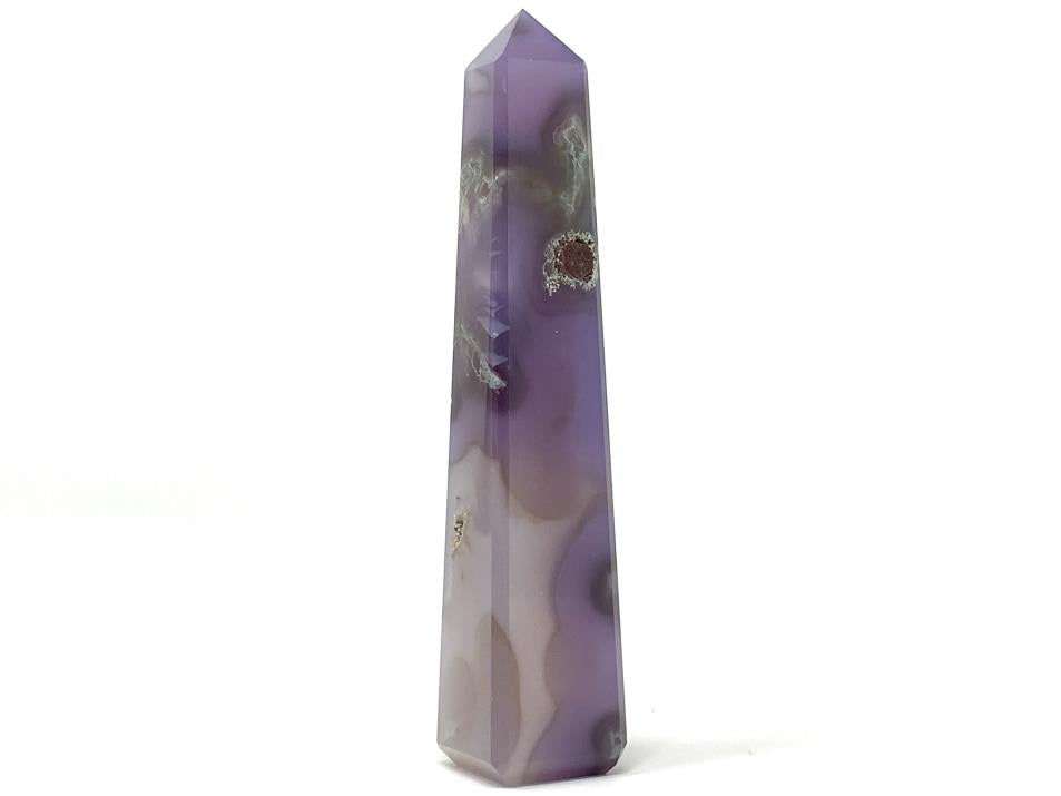 Purple Moss Agate Crystal Tower 12.4cm