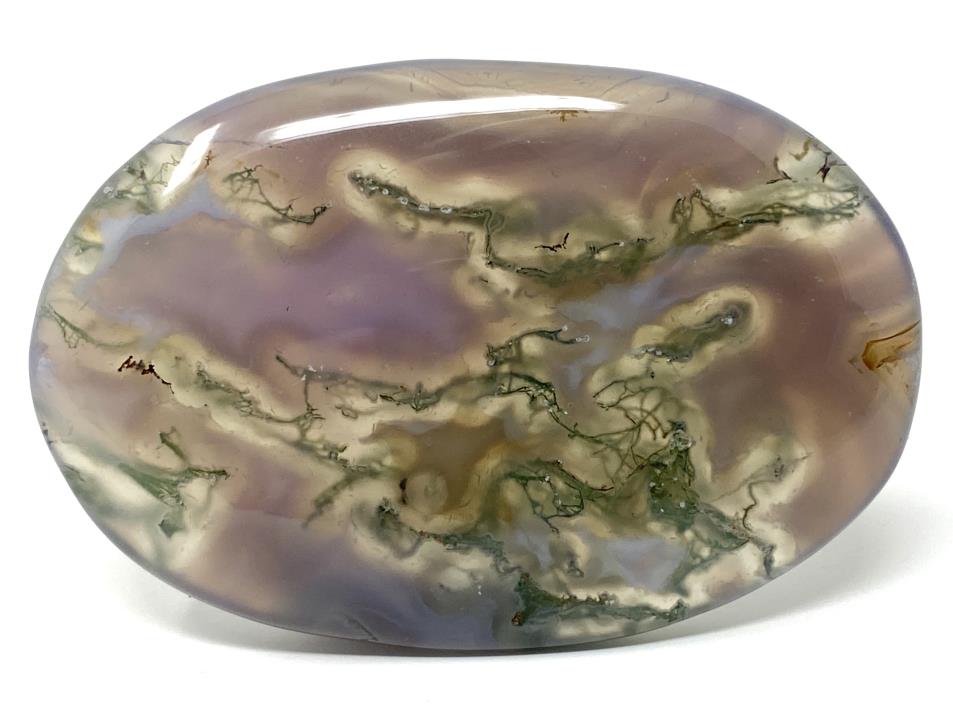 Purple Moss Agate Crystal Pebble 6.2cm