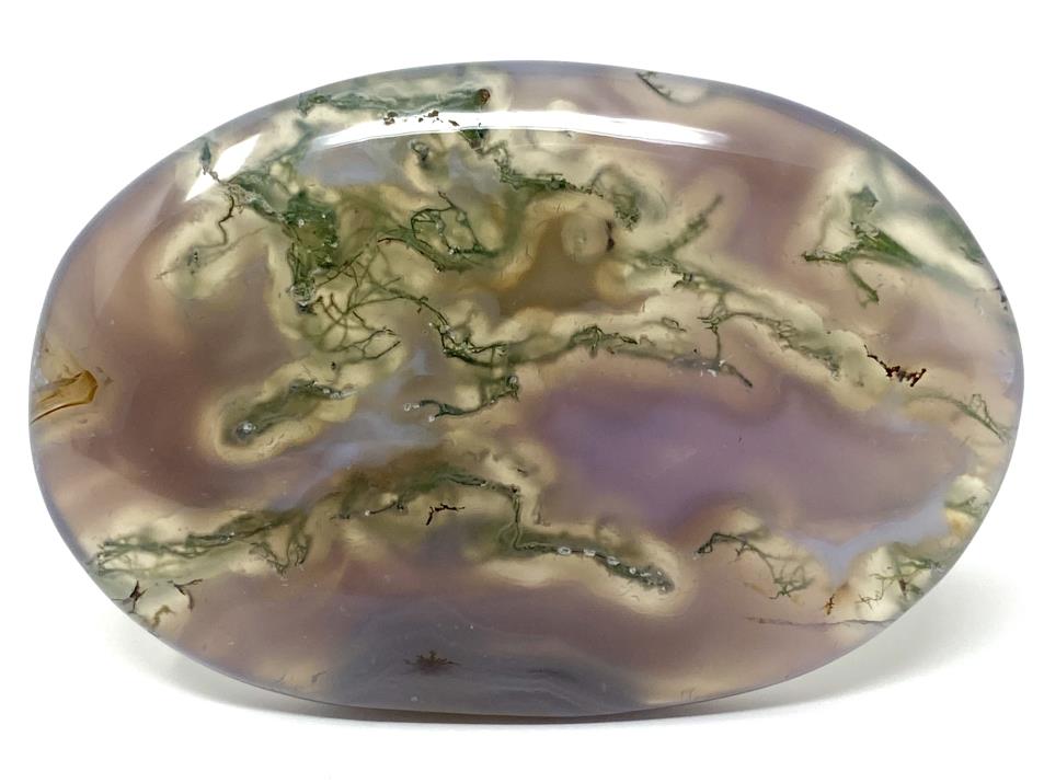 Purple Moss Agate Crystal Pebble 6.2cm