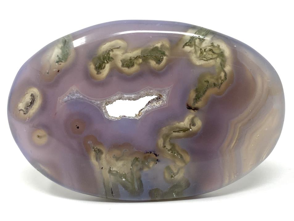 Purple Moss Agate Crystal Pebble 6.4cm