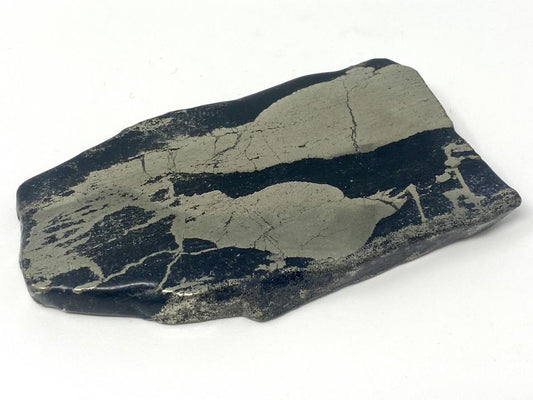 Pyrite Crystal Slice Polished 8cm