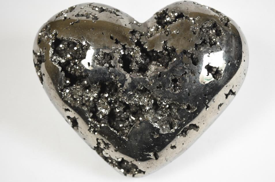 Pyrite Crystal Heart Very Large 12.6cm