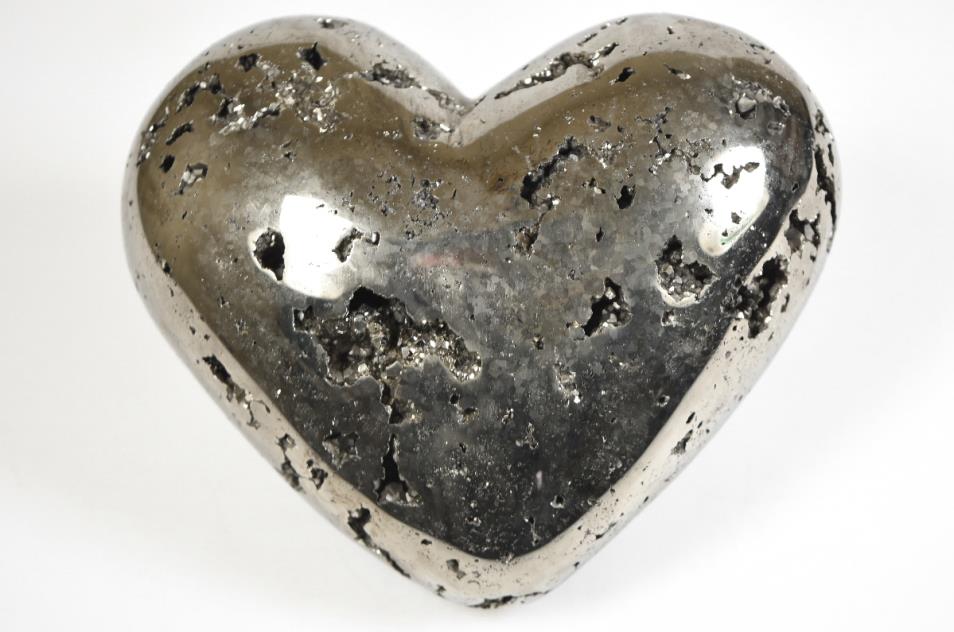 Pyrite Crystal Heart Very Large 12.6cm