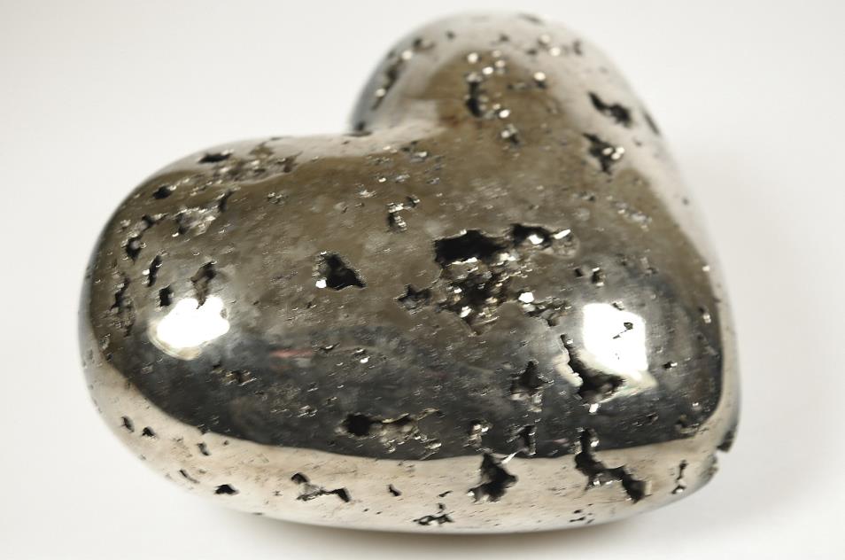 Pyrite Crystal Heart Very Large 12.6cm