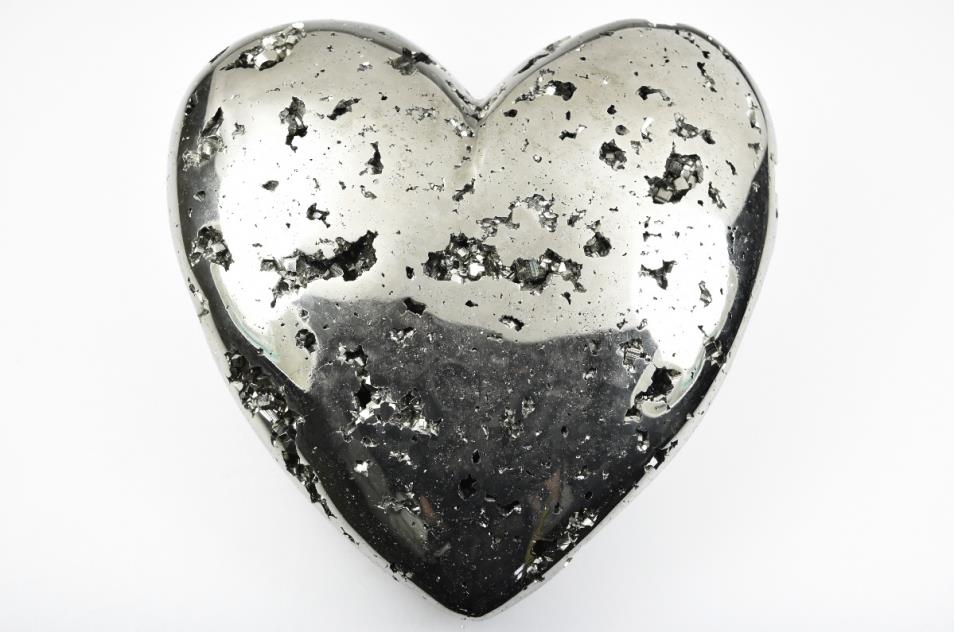 Pyrite Crystal Heart Very Large 14.4cm