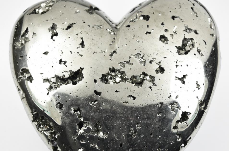 Pyrite Crystal Heart Very Large 14.4cm