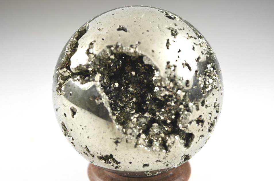 Large Pyrite Crystal Sphere 8.9cm