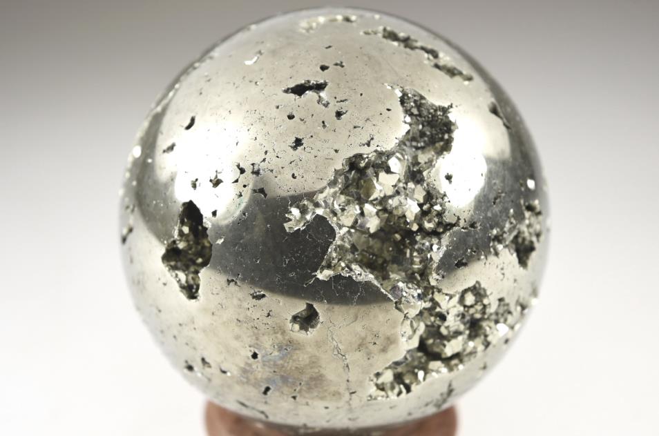 Large Pyrite Crystal Sphere 8.9cm