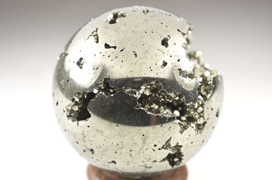 Large Pyrite Crystal Sphere 8.9cm