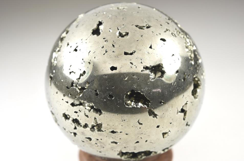 Large Pyrite Crystal Sphere 8.9cm