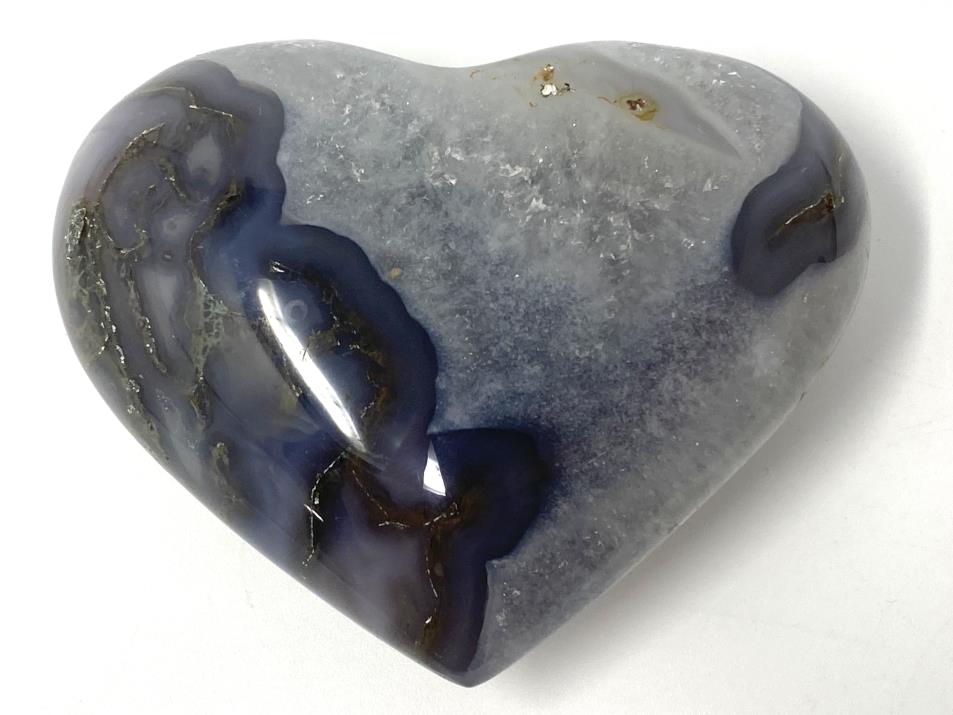 Quartz Agate Crystal Heart 7.1cm