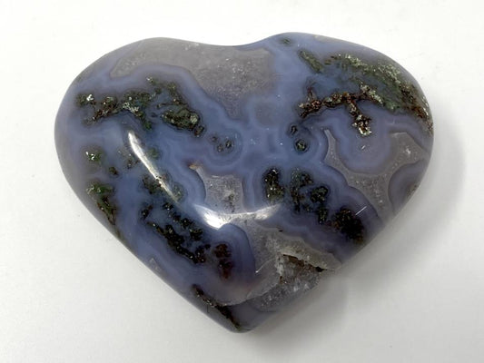 Quartz Agate Crystal Heart 7.2cm