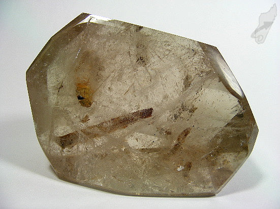 Smoky Quartz Crystal Faceted with Large Crystal Inclusions 9.5cm