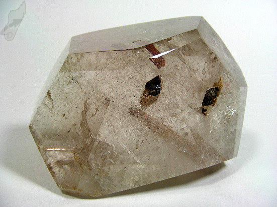 Smoky Quartz Crystal Faceted with Large Crystal Inclusions 9.5cm