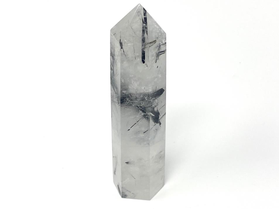 Quartz With Tourmaline Crystal Point 9.9cm