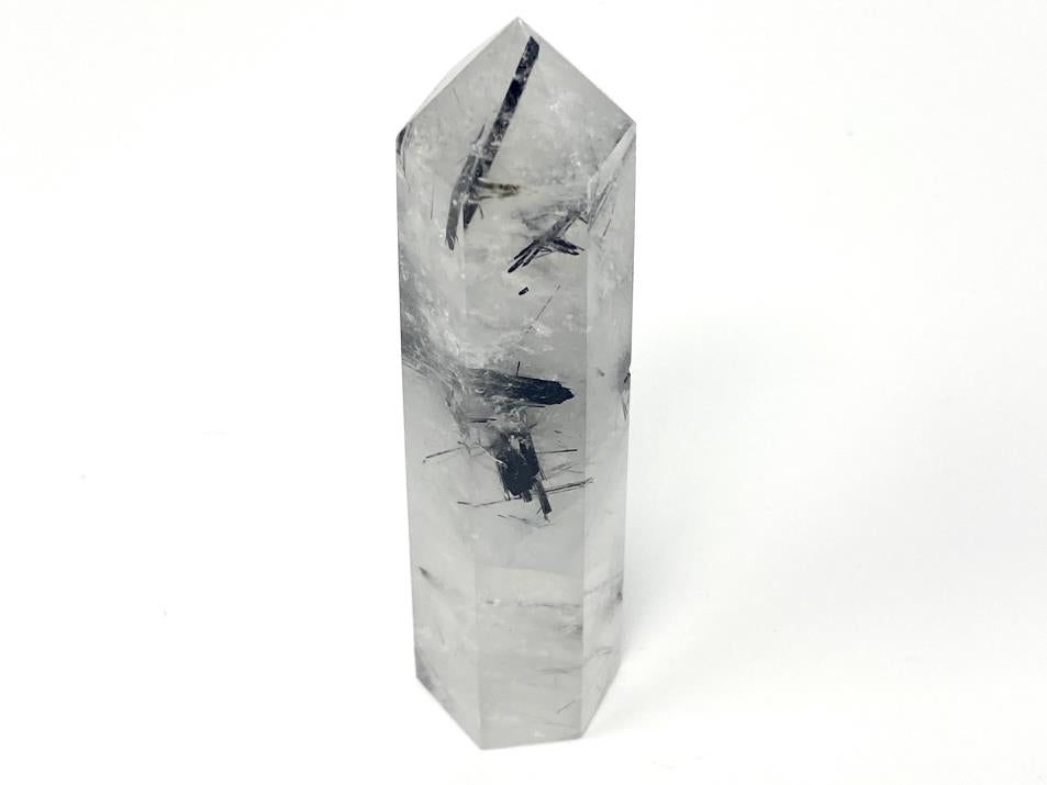 Quartz With Tourmaline Crystal Point 9.9cm