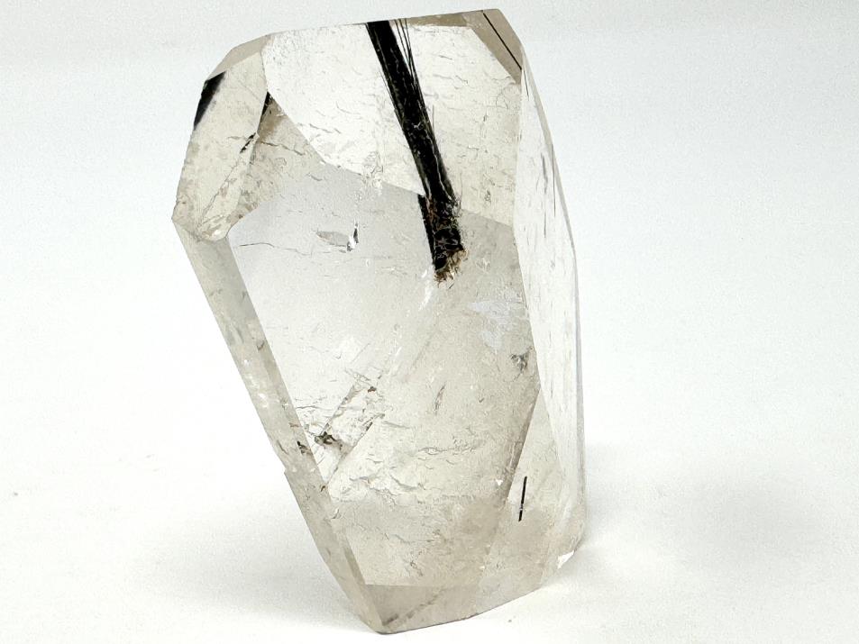 Quartz with Tourmaline Crystal Faceted 6.6cm