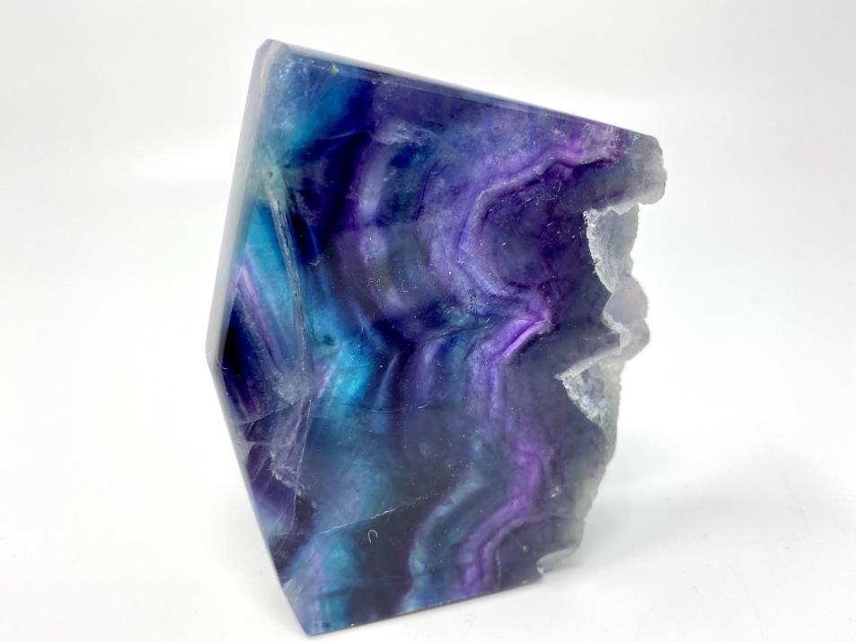 Rainbow Fluorite Crystal Wave 9.5cm