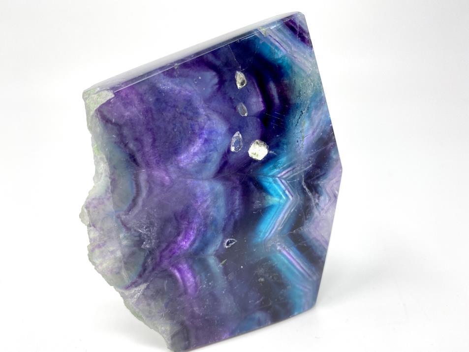 Rainbow Fluorite Crystal Wave 9.5cm