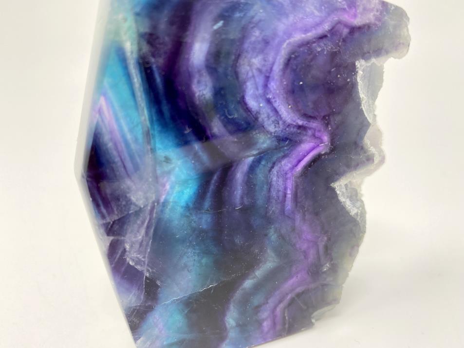 Rainbow Fluorite Crystal Wave 9.5cm