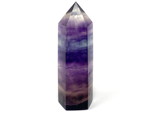 Rainbow Fluorite Crystal Point 7.4cm