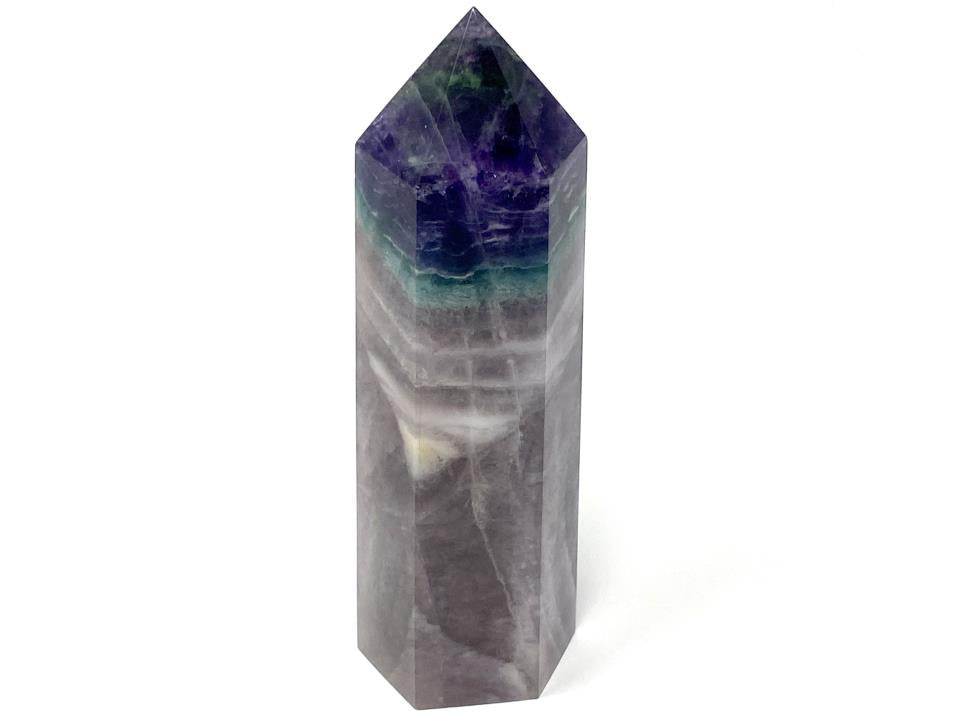 Rainbow Fluorite Crystal Point Large 15.6cm