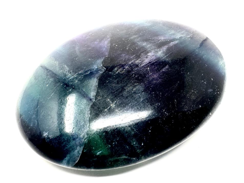 Rainbow Fluorite Crystal Pebble 7cm