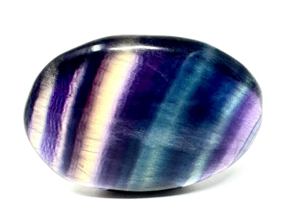 Rainbow Fluorite Crystal Pebble 6.3cm