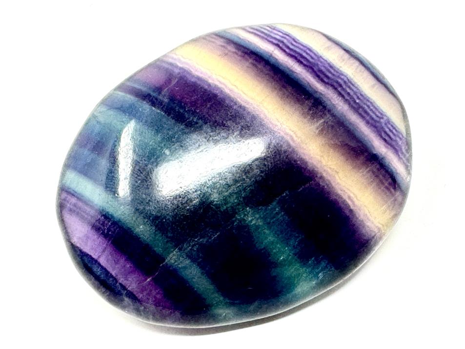 Rainbow Fluorite Crystal Pebble 6.3cm